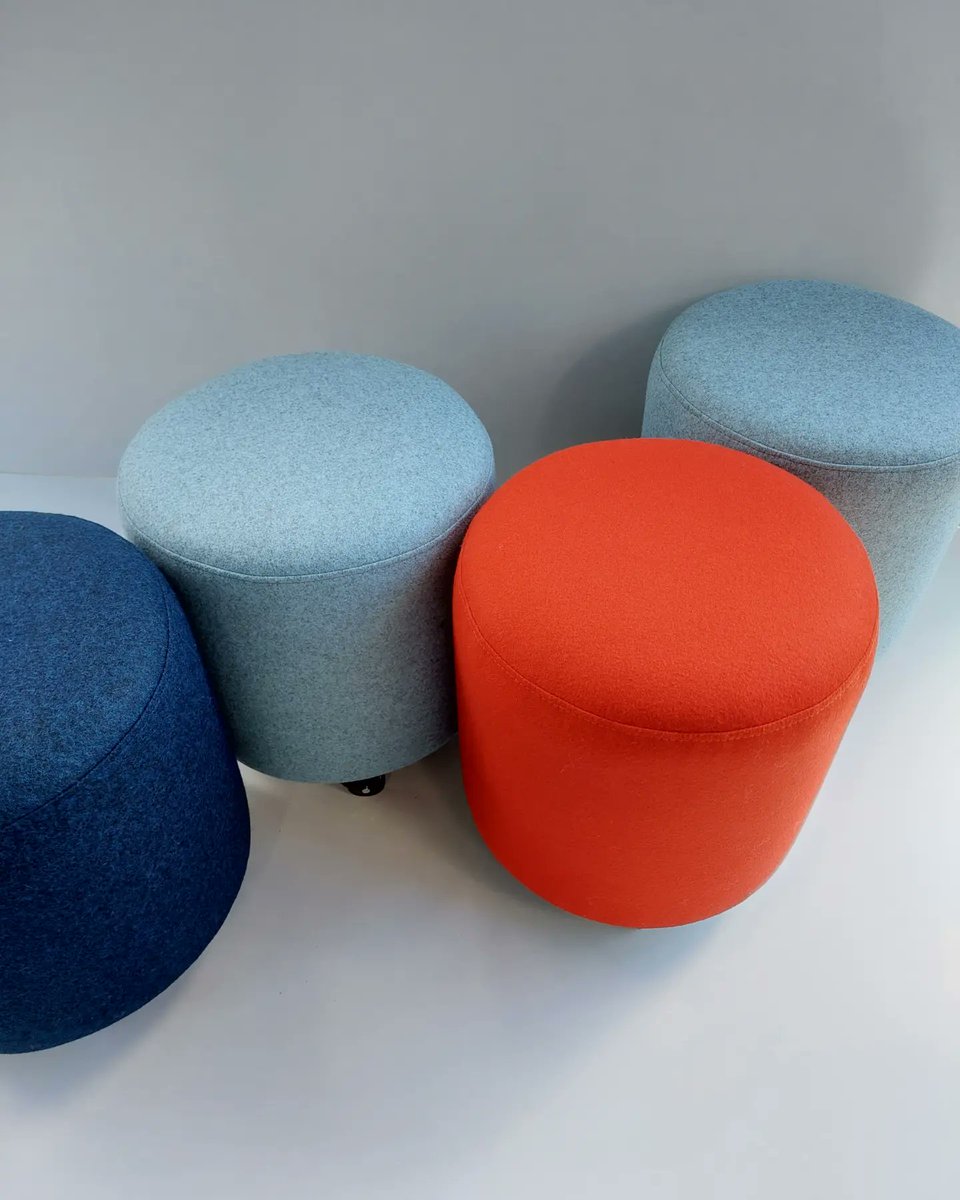 hiberform's tweet photo. Sometimes it's really hard to find simple things like good quality #upholstered_stools for commercial projects. So, we decided to make some. These comfortable '#Softspot' #stools are covered in #camira_Blazer with webbed seats, strong #plywood construction and tough black castors https://t.co/pHvhlDRmNJ