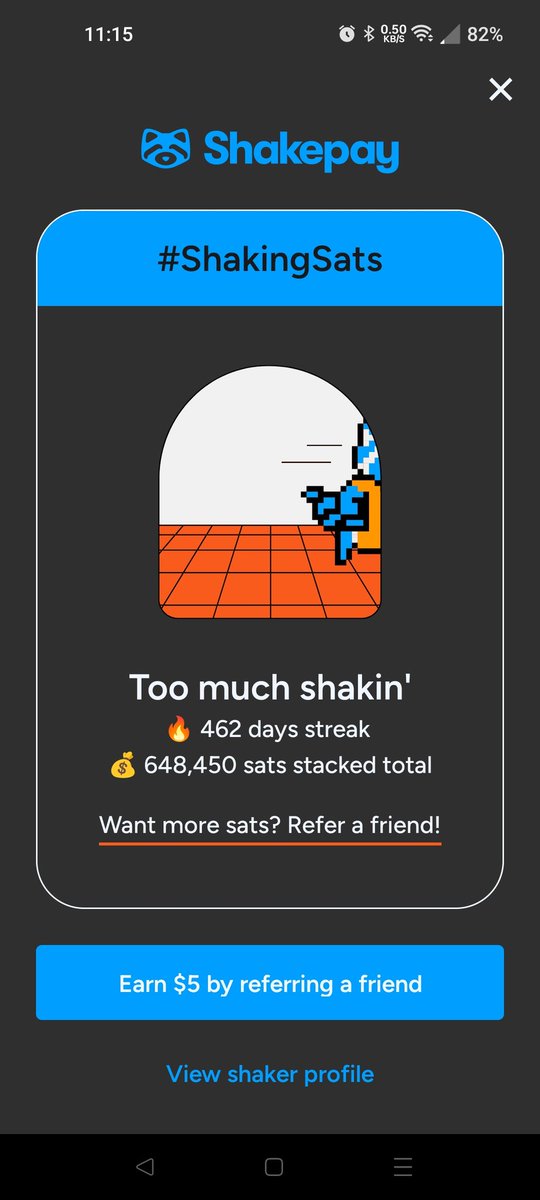 AzorianBTC's tweet photo. @shakepay A ways to go yet... https://t.co/9MCHiwjamj