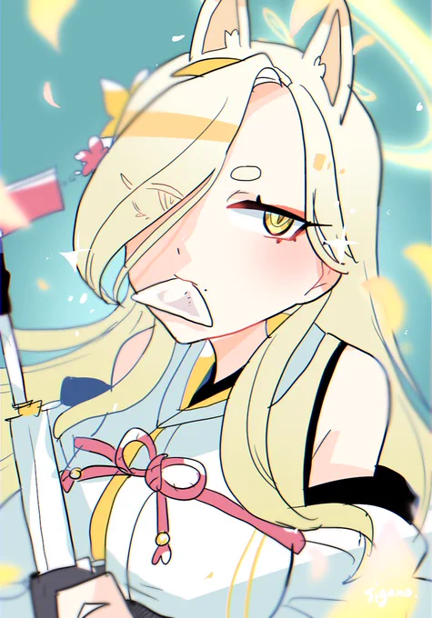 陰陽部…!#桑上カホ #ブルアカ 