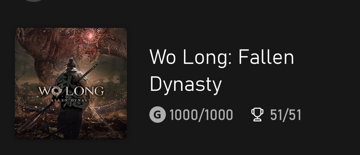 iamchillcutt's tweet photo. Wo Long Competed #wolongfallendynasty https://t.co/sN7WOqoG8U