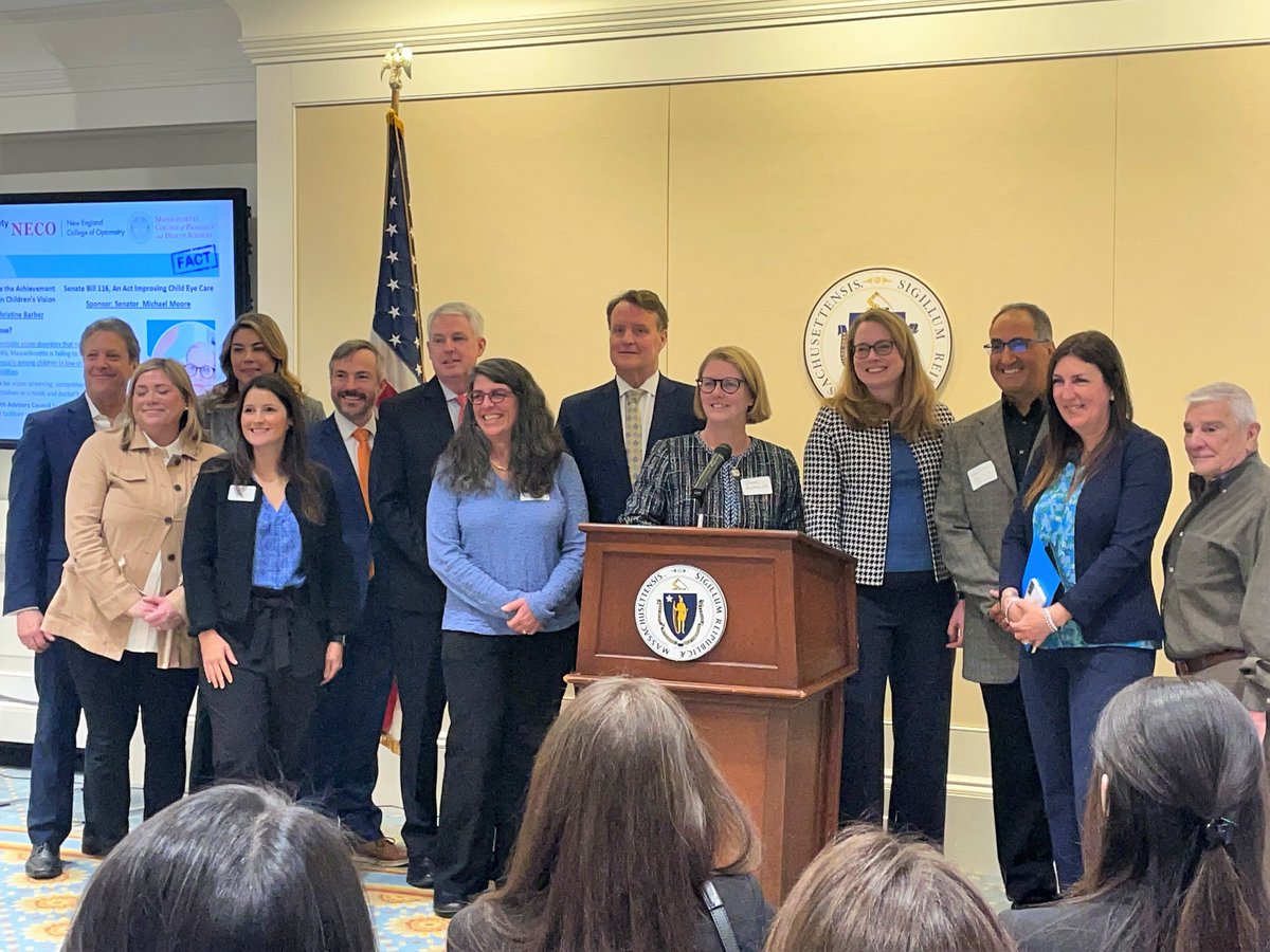 SenMikeMoore's tweet photo. It was a pleasure to host Optometry Day at the State House with @Barber4StateRep, @massoptom, @DrForgues, and so many others yesterday! 

Great to discuss my bill to advance children's eye care by closing the gaps between school vision screenings and follow-up care. https://t.co/b2fzSNftoI