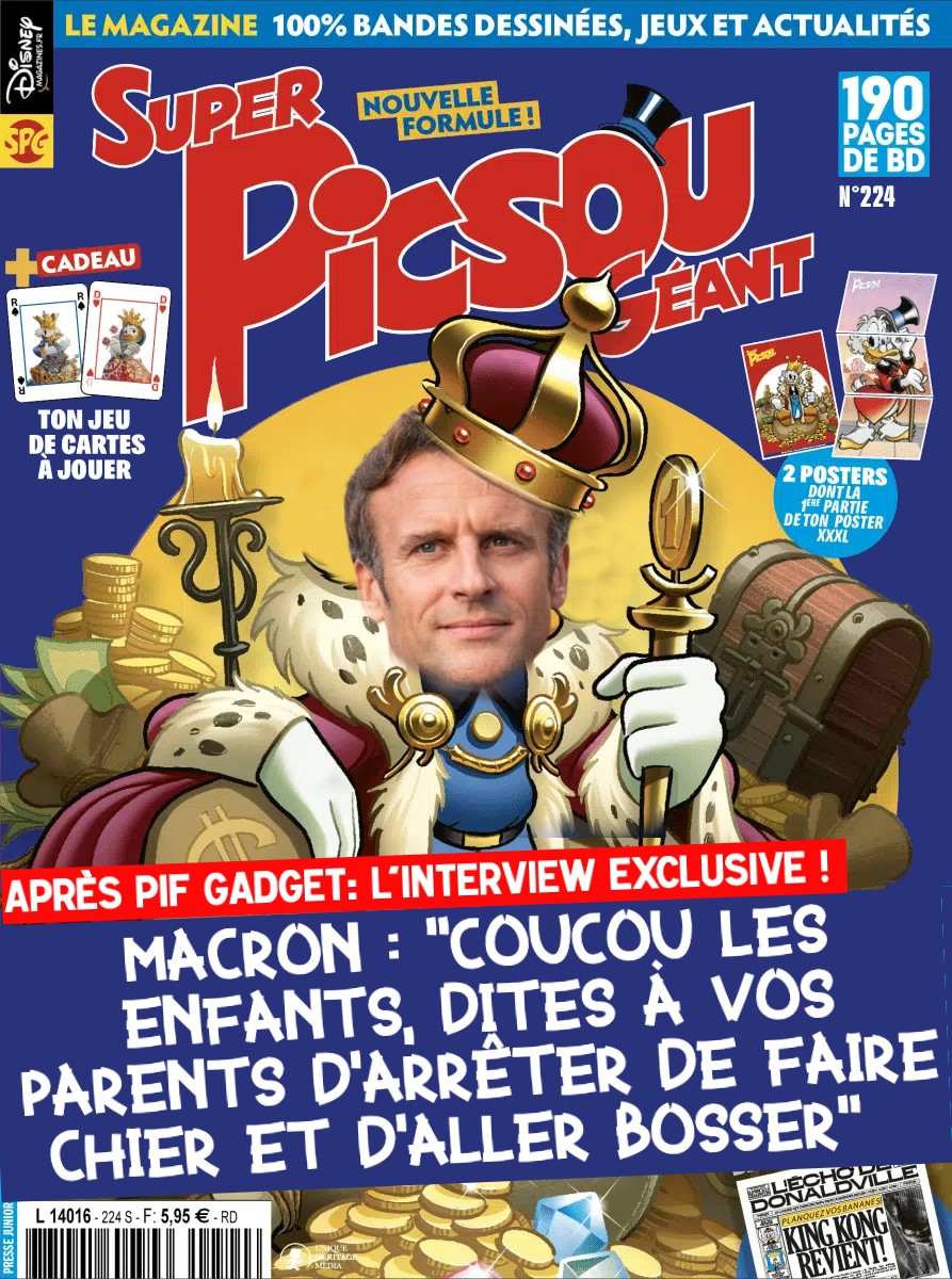 wieselT's tweet photo. Après Marlène Schiappa dans Playboy et Macron dans Pif Magazine, tous les politiciens veulent leur couverture de magazine. https://t.co/Dmv43qevGz