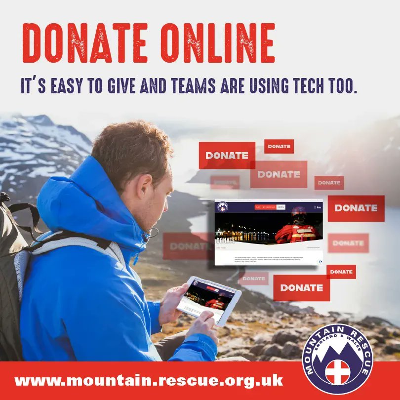 If you're visiting the National Parks of England and Wales this weekend, #BeAdventureSmart and have some great adventures. If you can support MR with a donation, that'd be great - either in a collection box or online (national or teams QR codes) - whatever works best for you.