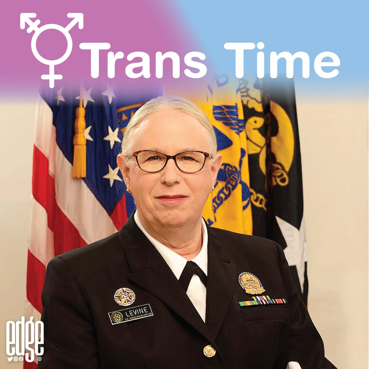 EdgeMediaNet's tweet photo. #TransTime! ADM Rachel L. Levine in the U.S Assistant Secretary for Health. She’s a respected public health expert, known for her work related to the opioid epidemic, LGBTQ+ health & the COVID-19 pandemic. She’s committed to promoting health equity & reducing health disparities. https://t.co/cibmCLREkm