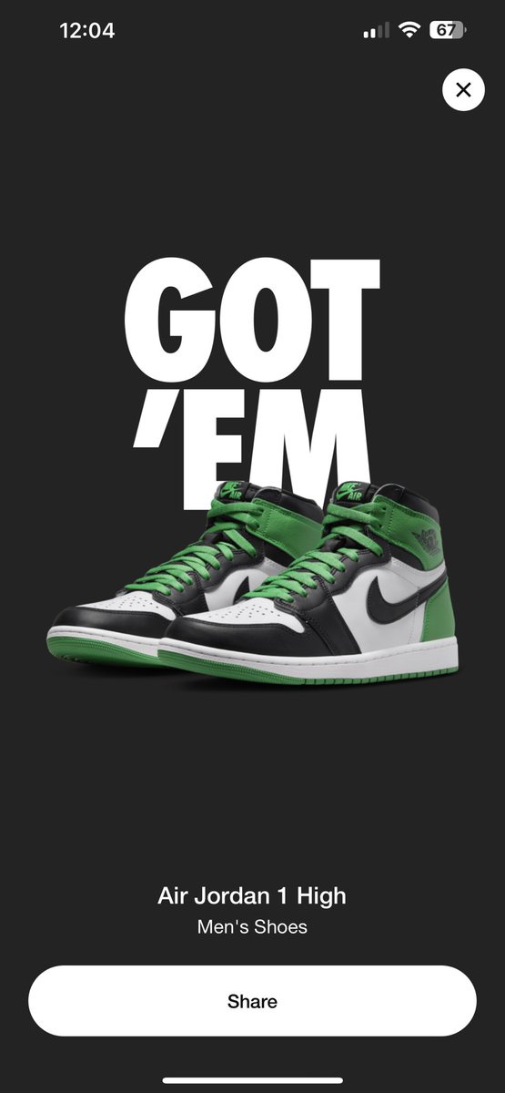 caseycjch's tweet photo. @SnkrsStock Got my pair. Nike trying to make up for that L I took on the SB 4’s. Lol. https://t.co/eQBu1HhHOj