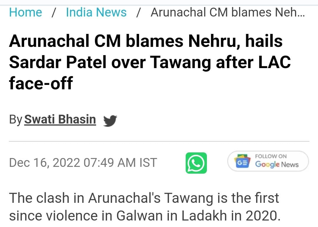 Ravindranathbjp's tweet photo. @vijaythottathil Legacy of Nehru:

- Nehru did nothing for the 1962 China war except lamenting.
- Gave speech that hurt Asamese people.
- Even CMs blame Nehru for border issues with China.

Nehru did nothing except mishandling the war with China and later justifying his mistakes crudely. https://t.co/wb0HnUT1gA