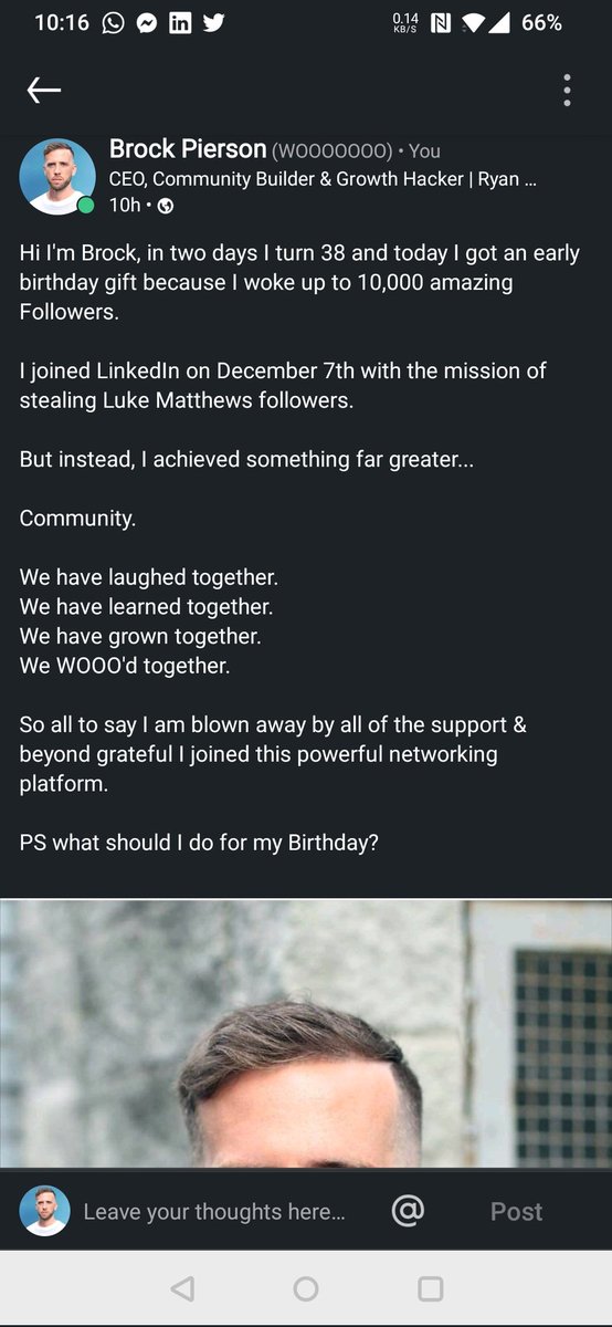 ⭕ Brock Pierson tweet media