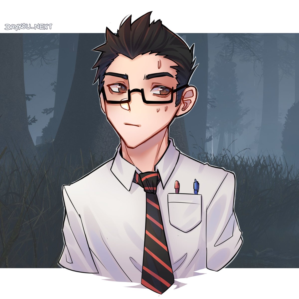 Daykou_Next's tweet photo. Behold to a Dead by daylight drawing!!
It's been years from my last digital one, and it was on instagram. So have some Dwight for today.

#DeadbyDaylight #fanart #dwightfairfield #dbddwight #dbdfanart #drawing #art #dbd https://t.co/VGIWRRtopY