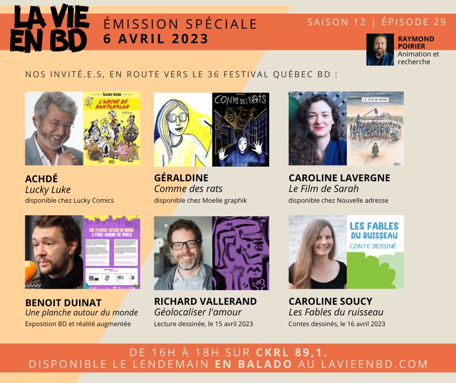 La vie en BD / CKRL 89,1 + balado tweet media