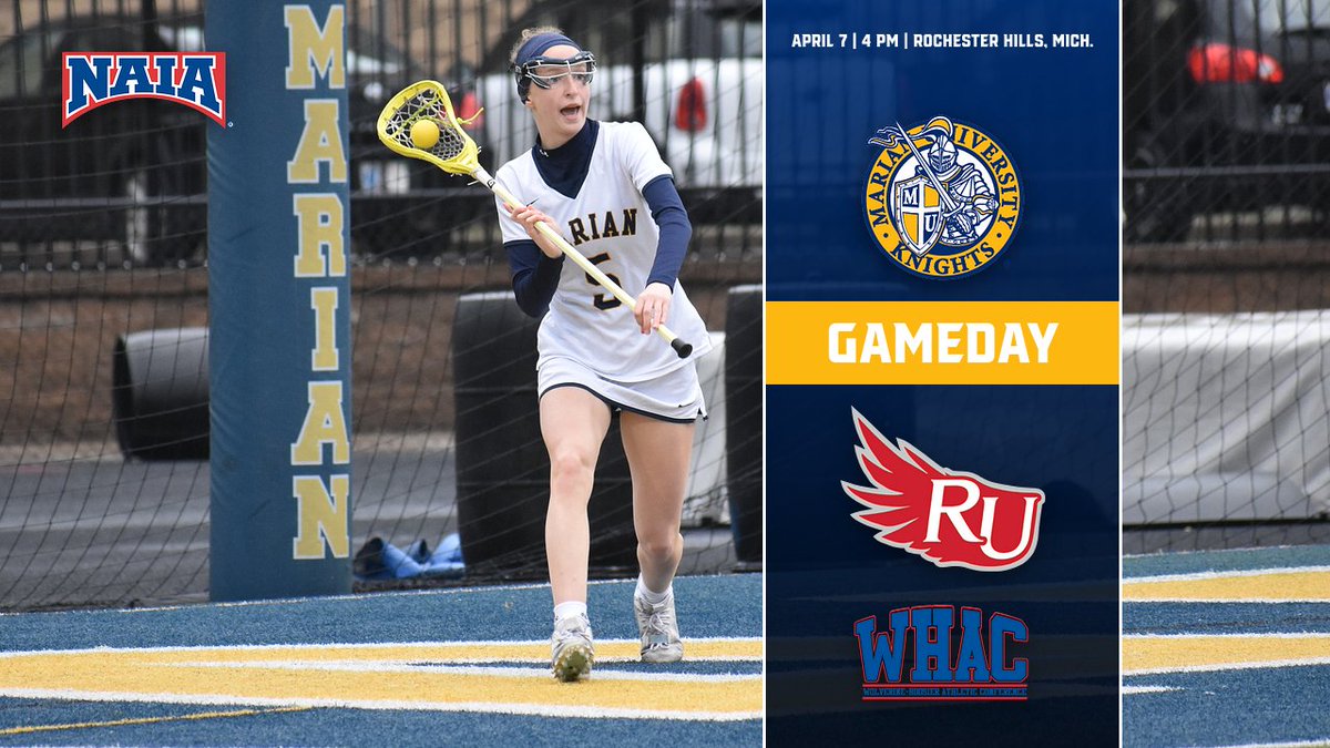 IT'S GAMEDAY!!

<a href="/MarianULacrosse/">Marian Lacrosse</a> hits the road today to take on Rochester at 4 PM for a WHAC battle!