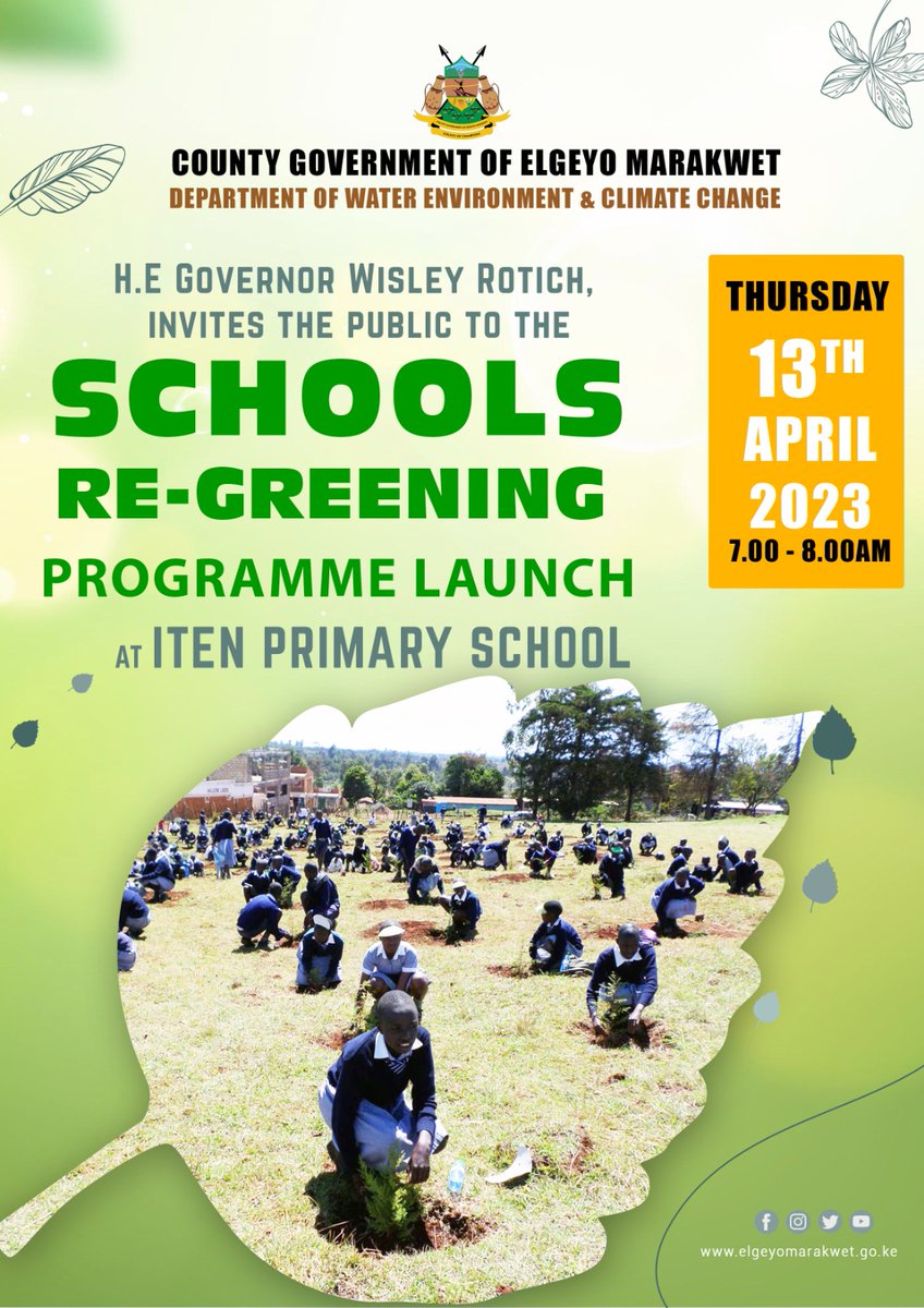 The School Re-Greening Program is designed to conserve our environment within our schools.

#SchoolRe-Greening
#KaziKwaMpango
