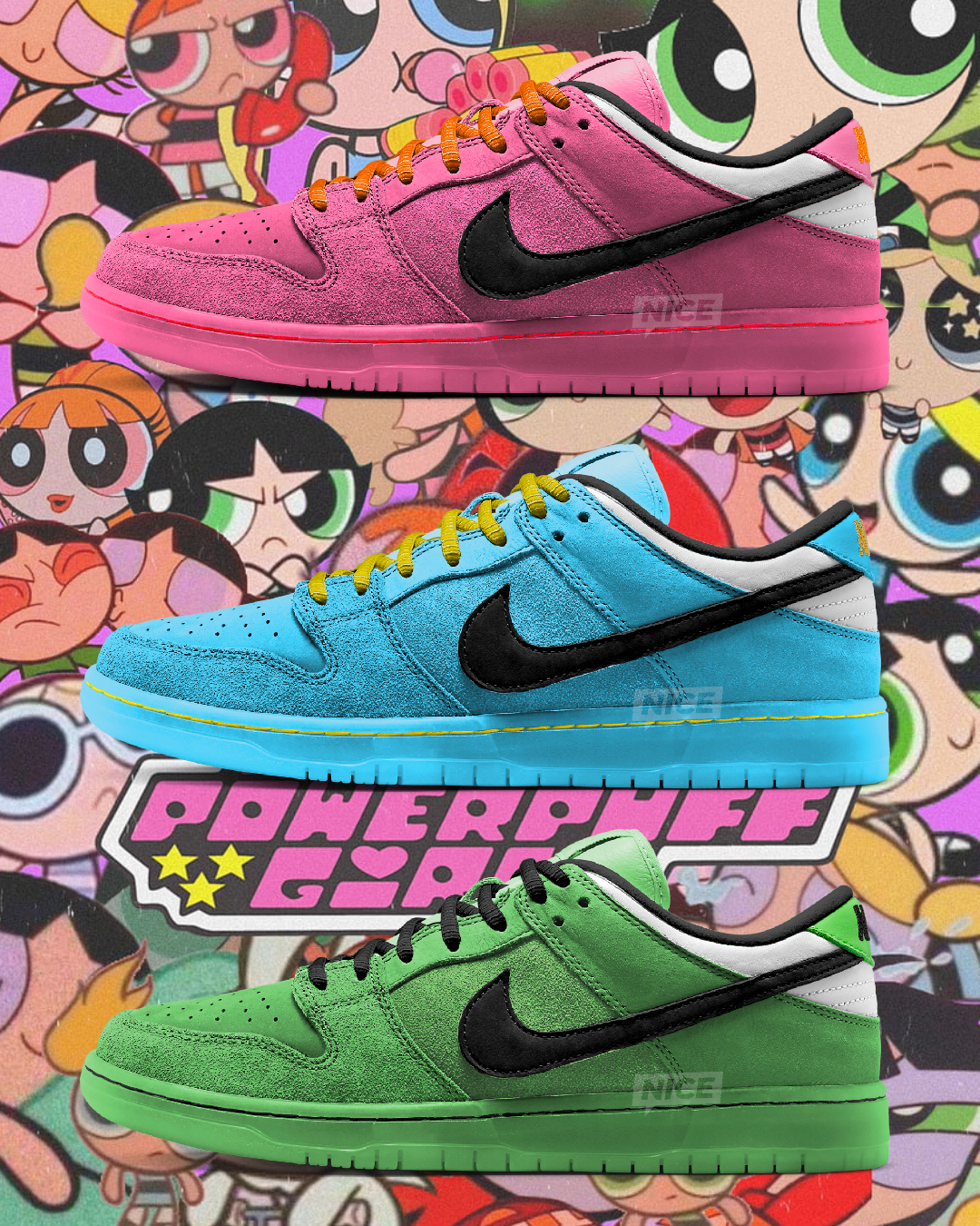 Nice Kicks on Twitter: "Nike + The Powerpuff set for Holiday https://t.co/OnwesbOrxK" / Twitter