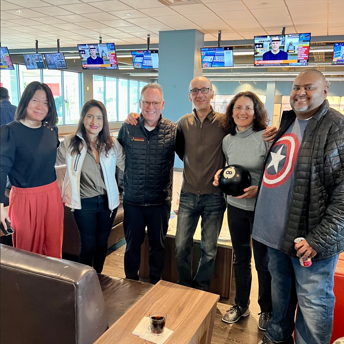 JasperBio's tweet photo. Recently, our team came together for a fun night of strikes and bonding over bowling. We’re grateful to team up in and out of the office. https://t.co/0j19PC47GI