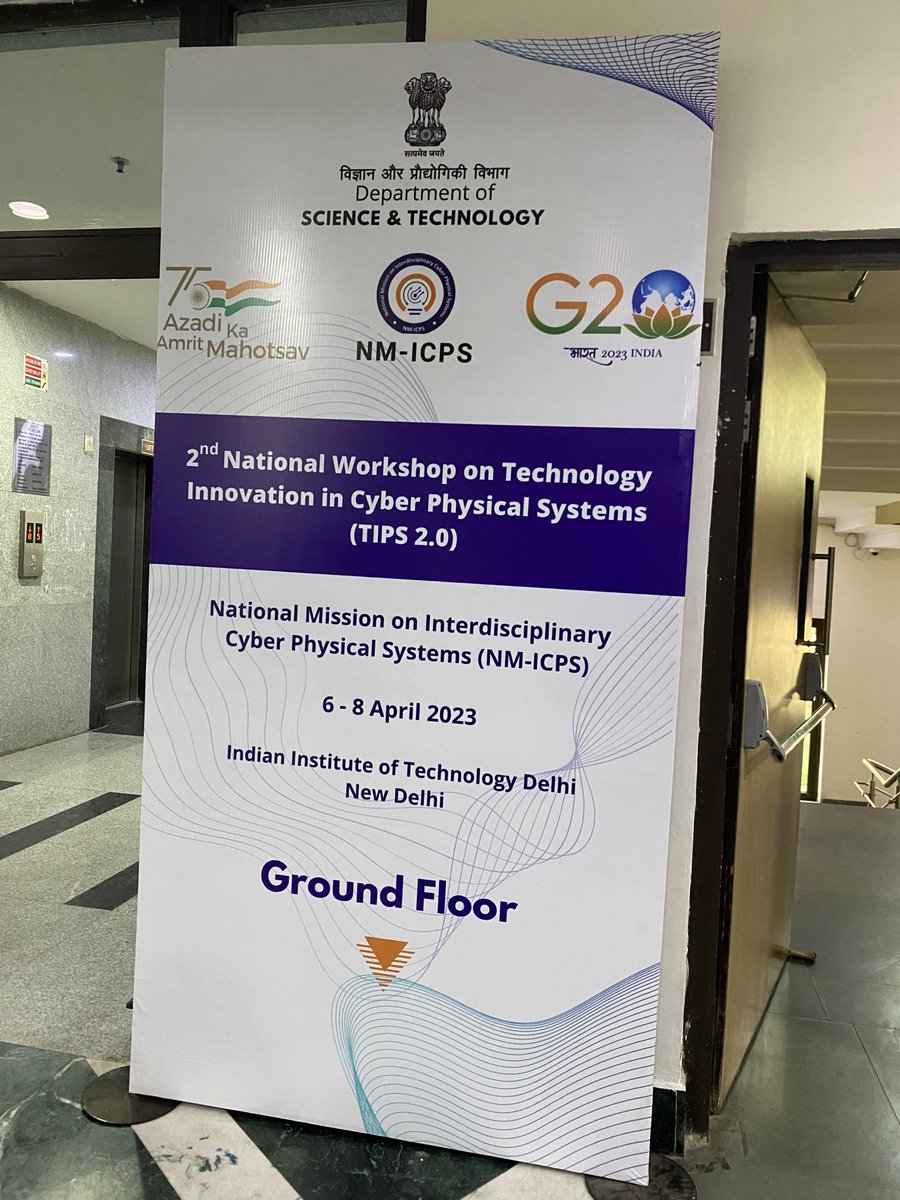 AWaDH_IITRopar's tweet photo. A thrilling start to the 2nd #NationalWorkshop on #TechnologyInnovation in #CyberPhysicalSystems #TIPS2 under @NmIcps at @iitdelhi to showcase #Tech #Entrepreneurship growth of #TIHs
@IndiaDST @guptaakhilesh63 @kapoorektadst
@iPPSingh @RadhikaTrikha @mukeshkestwal https://t.co/k5nJOEal9p