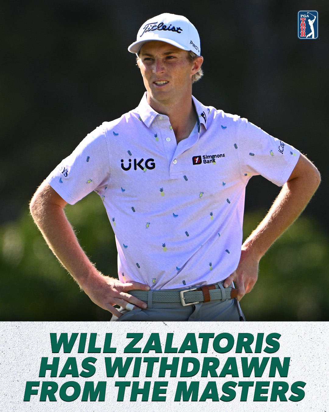 PGA TOUR on Twitter "Prior to his 124 p.m. ET tee time, Will Zalatoris has withdrawn from the