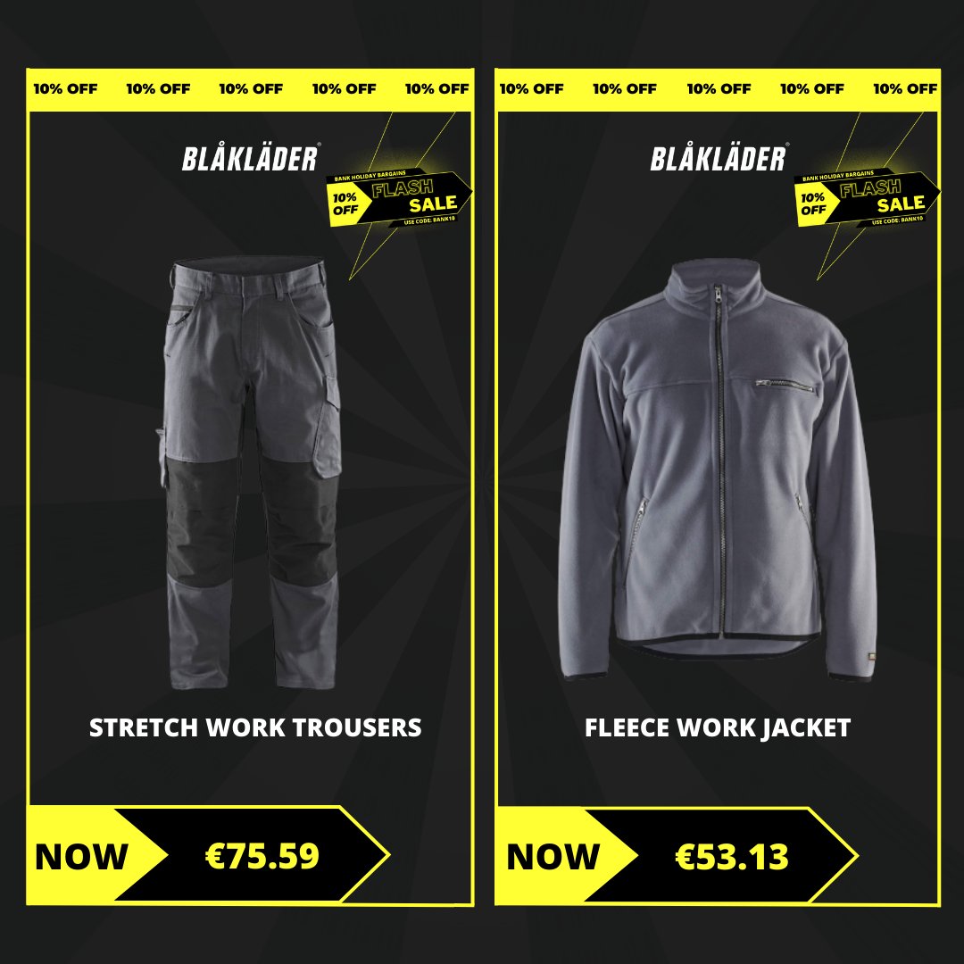 mtnshopemea's tweet photo. Upgrade your work wardrobe for less in the MTN Bank Holiday Flash Sale. Get 10% off all Blaklader Workwear with code “BANK10”.  #sale #discount #blaklader #workwear #bankholiday

Shop now at: https://t.co/qdcGwMvCjm https://t.co/YSfTP1D25n