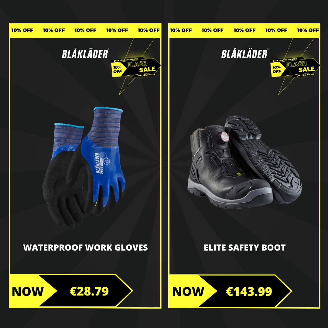 mtnshopemea's tweet photo. Upgrade your work wardrobe for less in the MTN Bank Holiday Flash Sale. Get 10% off all Blaklader Workwear with code “BANK10”.  #sale #discount #blaklader #workwear #bankholiday

Shop now at: https://t.co/qdcGwMvCjm https://t.co/YSfTP1D25n