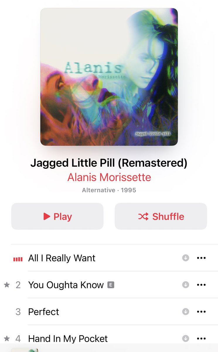 I’m in the @Alanis anger stage of the day. Don’t F with me right now! #thursdaytunes #jaggedlitttlepill