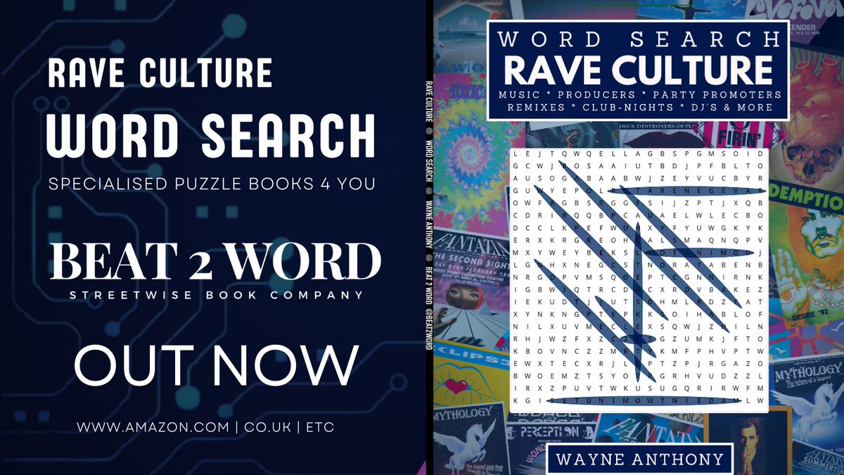 Beat2Word's tweet photo. Some folks featured in this edition @Slipmatt @Altern8_FanClub @djrap @mickyfinn @DJPESHAY @mccreedmusic @RatpackUK @djcolindale @shadesofrhythm @twobadmice @Kklassuk @sebfontaine @djphantasy @DJHYPE_PLAYAZ 🤜🤛 #Beat2Word #wordsearch #Ravewordsearch #JungleMusic #Hardhouse #Rave https://t.co/IQ9FNJp9y7