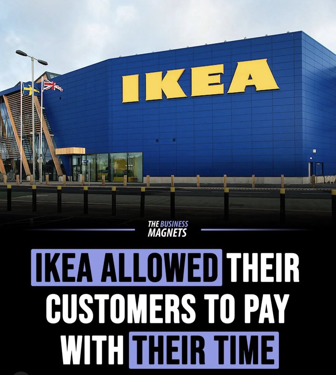 longlivebtc's tweet image. 1 of 2: IKEA - First retailer to let customers pay using time.

#ikea #ikeahack #ikeahome #marketing #business