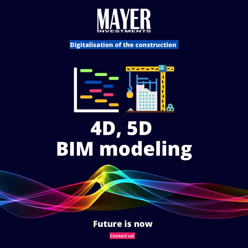 MayerInvestmens's tweet photo. Our company offers clients various services related to the digitalisation of construction and BIM:
📌4D and 5D BIM construction simulation
#bim #mayerinvestments #aec #4D #5D #4DBIM #5DBIM #construction #simulation #animation #visualization #planning https://t.co/3oeexi8PEE