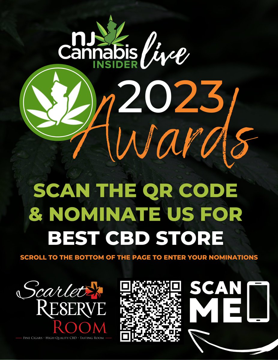scarletroom_rb's tweet photo. Click the link below to nominate Scarlet Reserve Room for
Best CBD Shop!🙌🍃

https://t.co/Kn868mDmAr

#njcannabisinsider #njcannabisinsiderawards2023 #njcannabis #cbdshop #legacy2legal https://t.co/R08bRRZ0i4