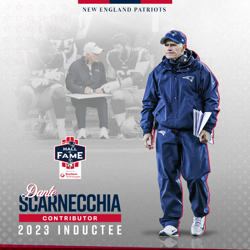 TheHall's tweet photo. Welcome to the red jacket family, Scar!

Robert Kraft names Dante Scarnecchia as a contributor to the Patriots Hall of Fame: https://t.co/pYtabY5gd5
