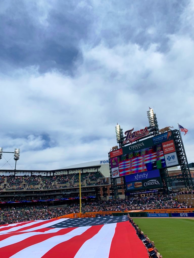 Happy Opening Day. <a href="/RedSox/">Red Sox</a> @ <a href="/tigers/">Detroit Tigers</a> . Let’s go! #OpeningDay #DetroitRoots