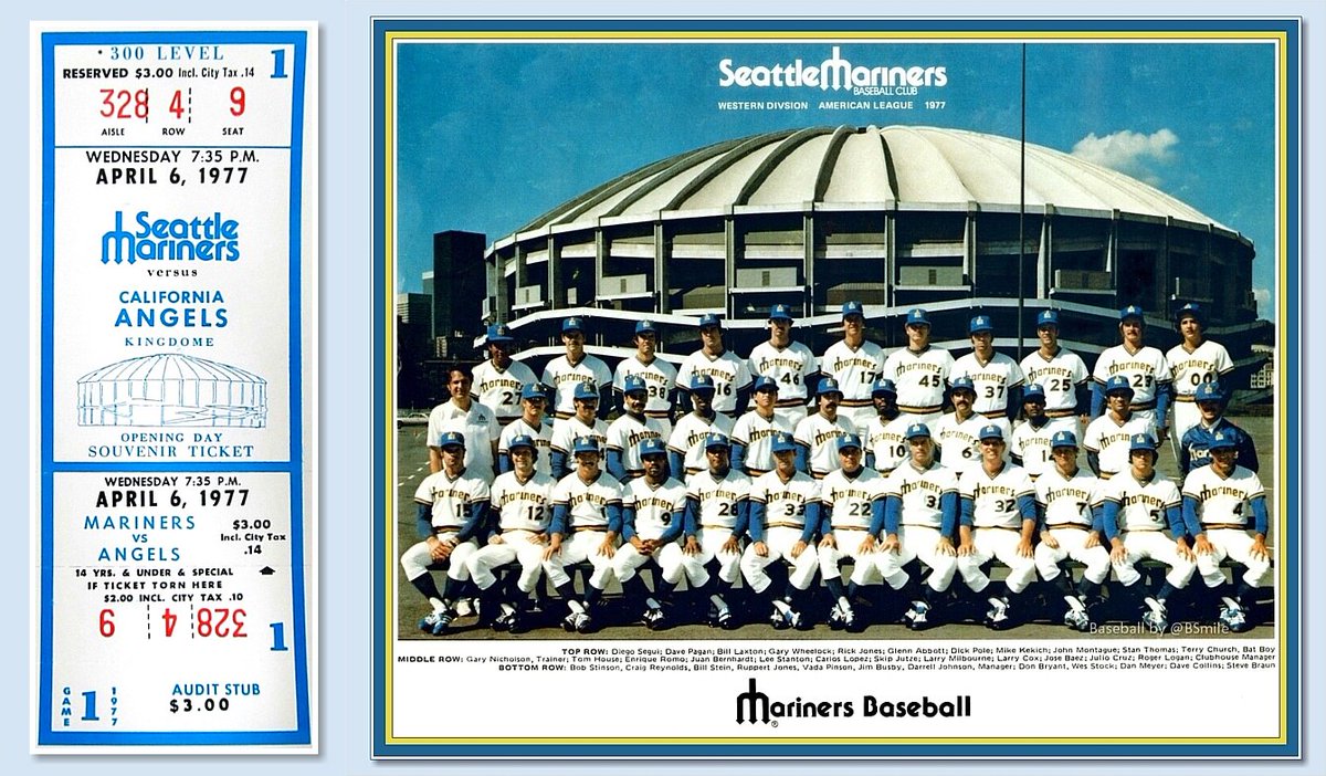 Baseball by BSmile on X: Today In 1977: The Seattle #Mariners