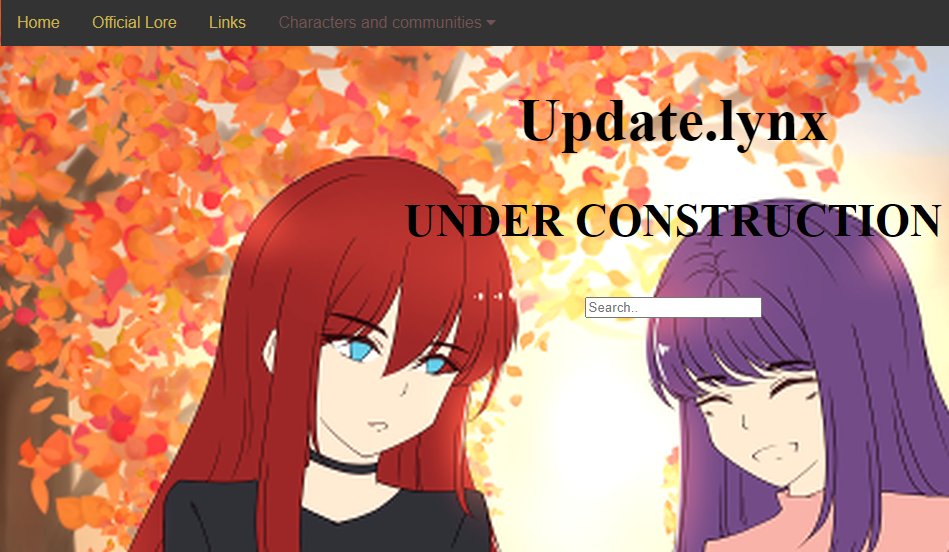 Our studio officially has a website in neocities. Due twitter downvoting links, we will not post it here but it's updatelynx(.)neocities(.)org. IT'S UNDER CONSTRUCTION but you can check Athena's bio. Everything was made by Melody #webdev #gamedevs