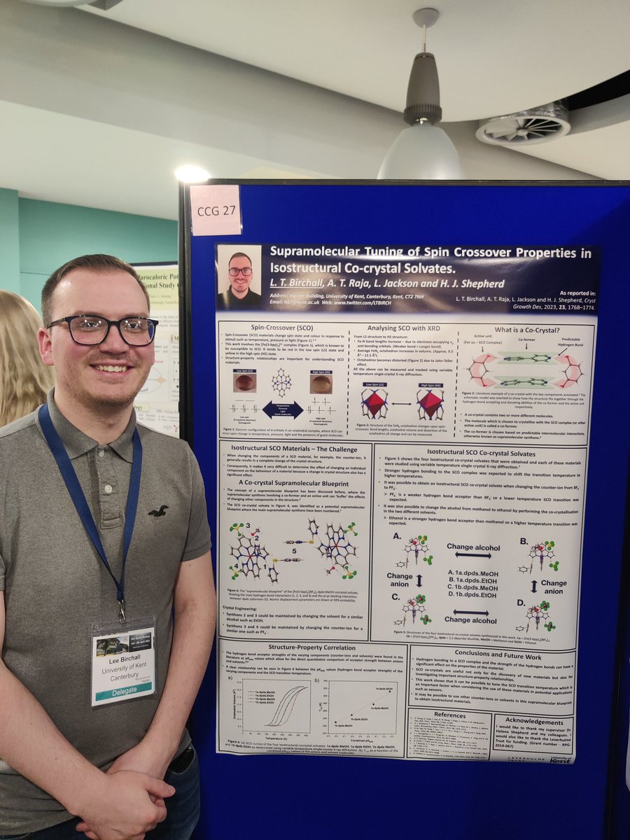 Lee Birchall (@leechemcryst) on Twitter photo Had a brilliant time at the BCA spring meeting this week! The talks were amazing and it was great to chat with so many people. I had the privilege of chairing the final session of the YCG for <a href="/HatcherCryst/">Lauren Hatcher</a> who gave a fantastic talk! Hope I'm able to attend more in the future ๐ค Had a brilliant time at the BCA spring meeting this week! The talks were amazing and it was great to chat with so many people. I had the privilege of chairing the final session of the YCG for <a href="/HatcherCryst/">Lauren Hatcher</a> who gave a fantastic talk! Hope I'm able to attend more in the future ๐ค