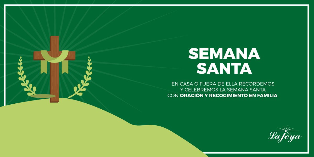 Que esta #semanasanta nos llene de renovada energía y nos inspire a ser mejores seres humanos. 🙏✨