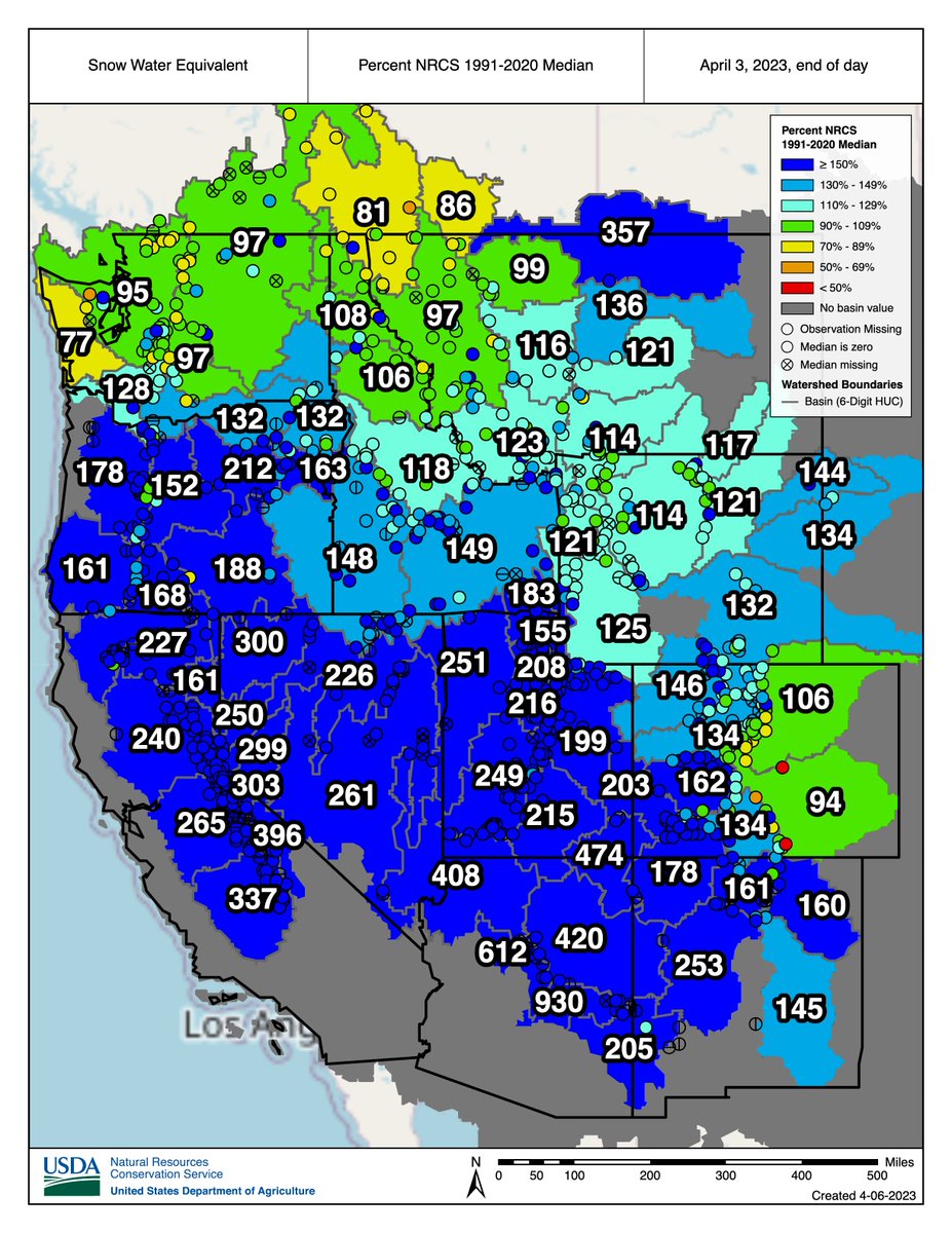 NIDIS Drought.gov on Twitter "April Snow Drought Update Early April is