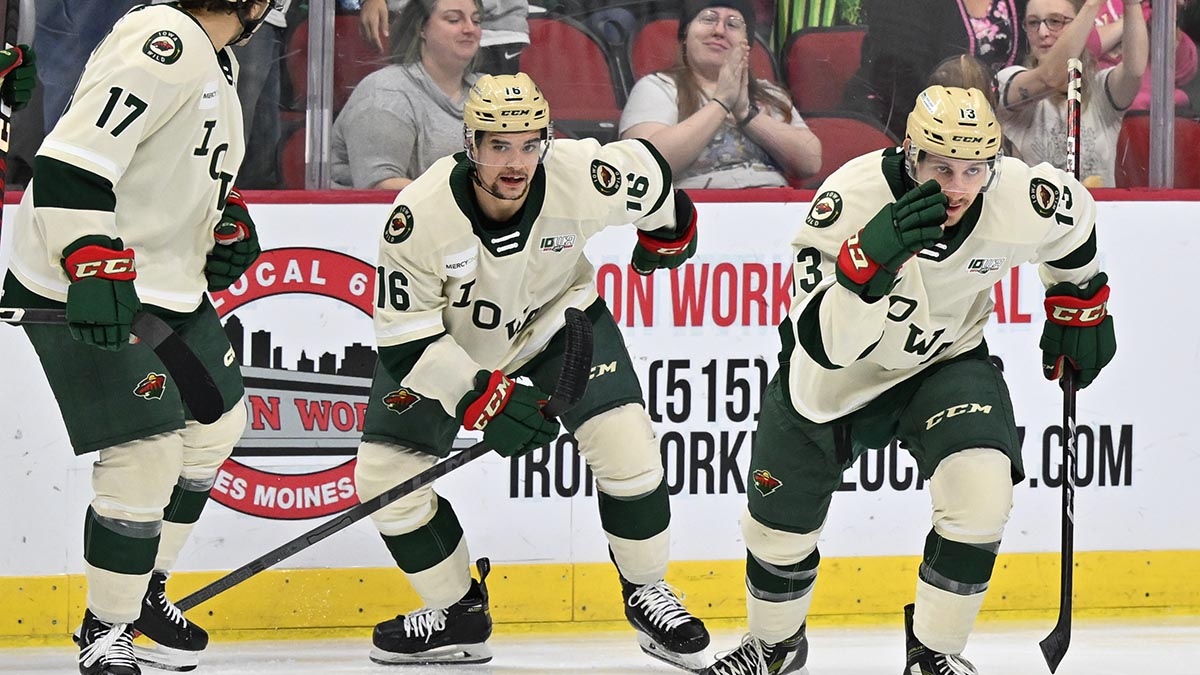 The <a href="/iawild/">Iowa Wild</a> have been in a playoff mindset for a couple of months already, leaning on past experiences along the way.

📝: <a href="/lessner_PR/">Alec Lessner</a> | theahl.com/wild-leaning-o…