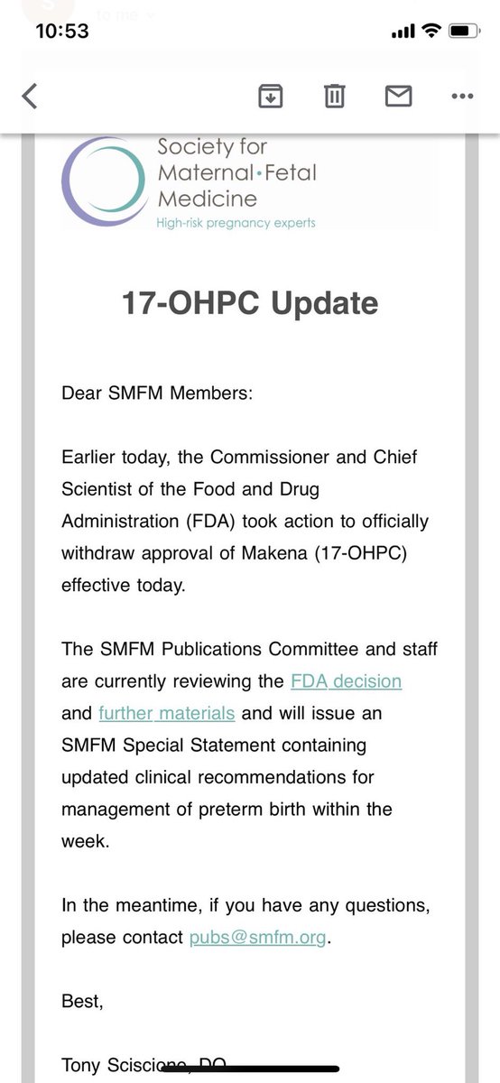 THIS.  IS.  HUGE.   #pretermbirth #progesterone @MySMFM