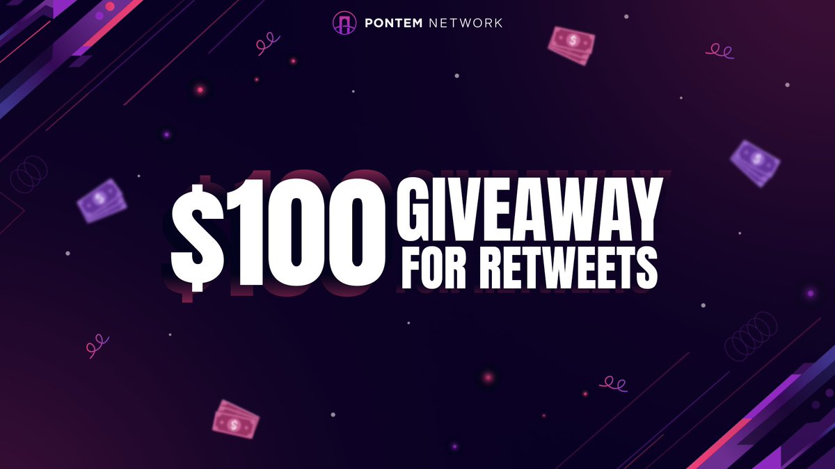 Pontem gives away $10 to 10 random users ($100 in total) for reposts on TW⚡️

10 people will be rewarded for each new post retweets.

To participate, please:

📌Fill in this form:form.typeform.com/to/NQO1ClRn

📌Follow “Bounty Hunters” on our DC for updates:discord.gg/44QgPFHYqs