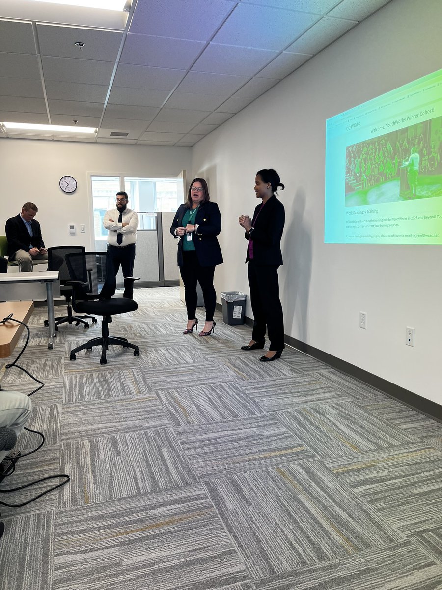 Joined our <a href="/WorkforceSolGrp/">Workforce Solutions Group</a> colleagues <a href="/MAWorkforce/">Massachusetts Workforce Association</a> <a href="/SkillWorks_MA/">SkillWorks</a> <a href="/massaflcio/">Massachusetts AFL-CIO</a> <a href="/WCACinfo/">WCAC</a> for a great conversation with our good friend <a href="/lojones7383/">Lauren</a> Secretary of <a href="/MassLWD/">Massachusetts Labor & Workforce Development</a> about youth jobs and employer partnerships!