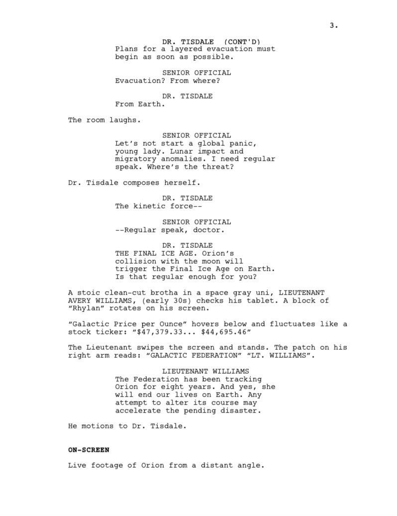WriteOnBroham's tweet photo. Miner One #thirdpagethursday #screenwriting Wifey said I should tag @HilliardGuess we love the #RantRoom https://t.co/n3efycMDDq