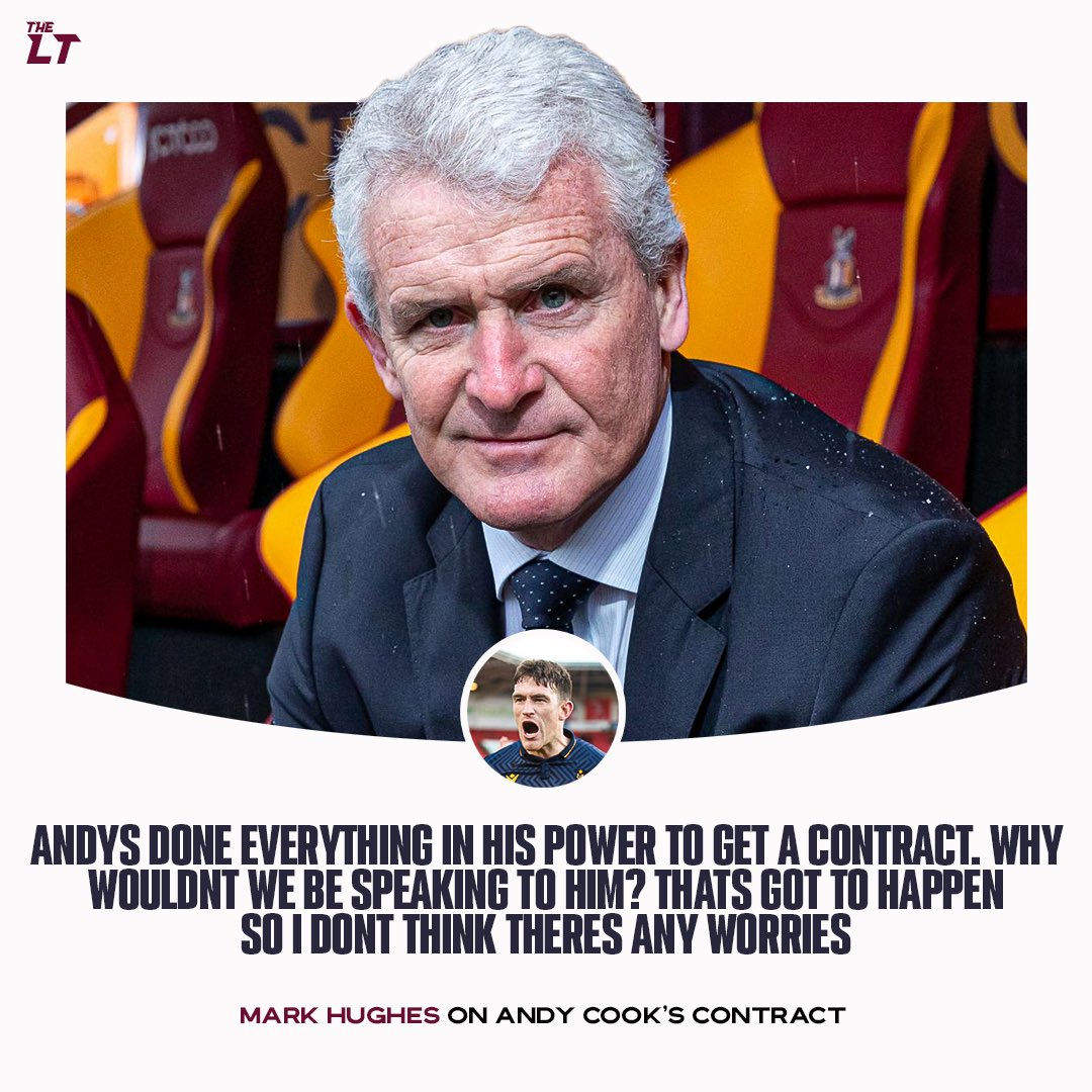 Latest on the Andy Cook contract situation as @jamesallcott spoke to Mark Hughes for #LO72 🐓

Full link here: youtu.be/ngnls62PZBQ

#BCAFC