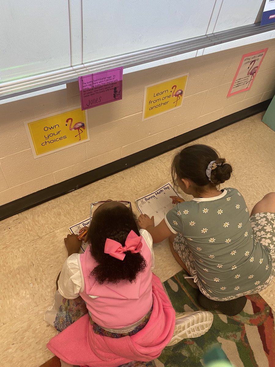 MsDuellsFlock's tweet photo. Bunny Hoppin our way through math #TeamMCPS https://t.co/G5ybV8auqz