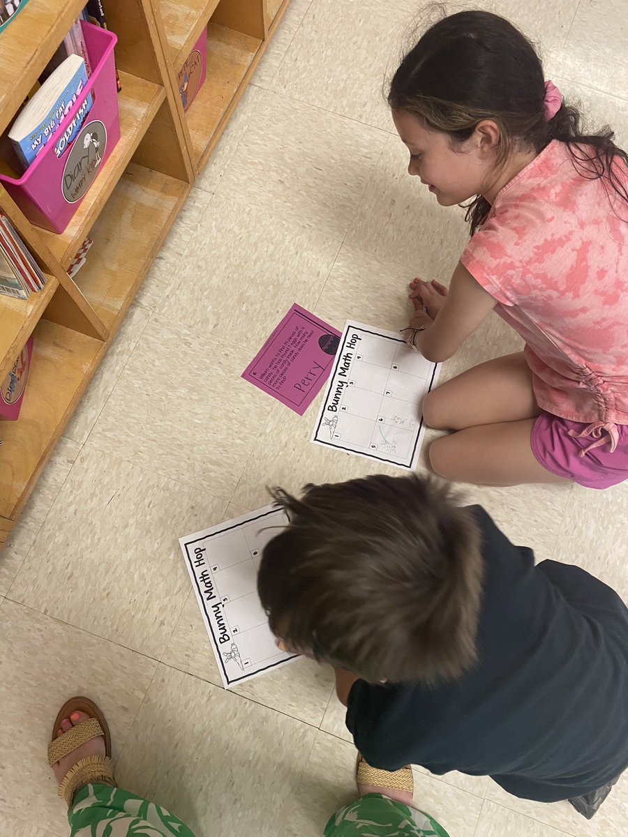 MsDuellsFlock's tweet photo. Bunny Hoppin our way through math #TeamMCPS https://t.co/G5ybV8auqz