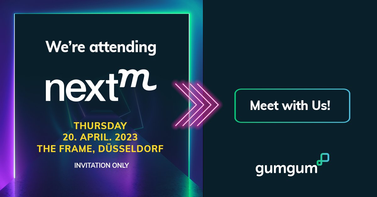 The GumGum team is heading to the #NextM Conference in Germany this month! 🇩🇪 Hear from industry experts, network with your peers and mingle with the top contextual leaders in our industry. 💬 Let us know if you are planning to attend!