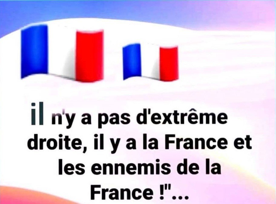 d_dosinda's tweet image. Aujourd'hui avoir des convictions de "droite" est d'être fasciste... Non, nous ne sommes pas extrémistes, mais Patriotes !