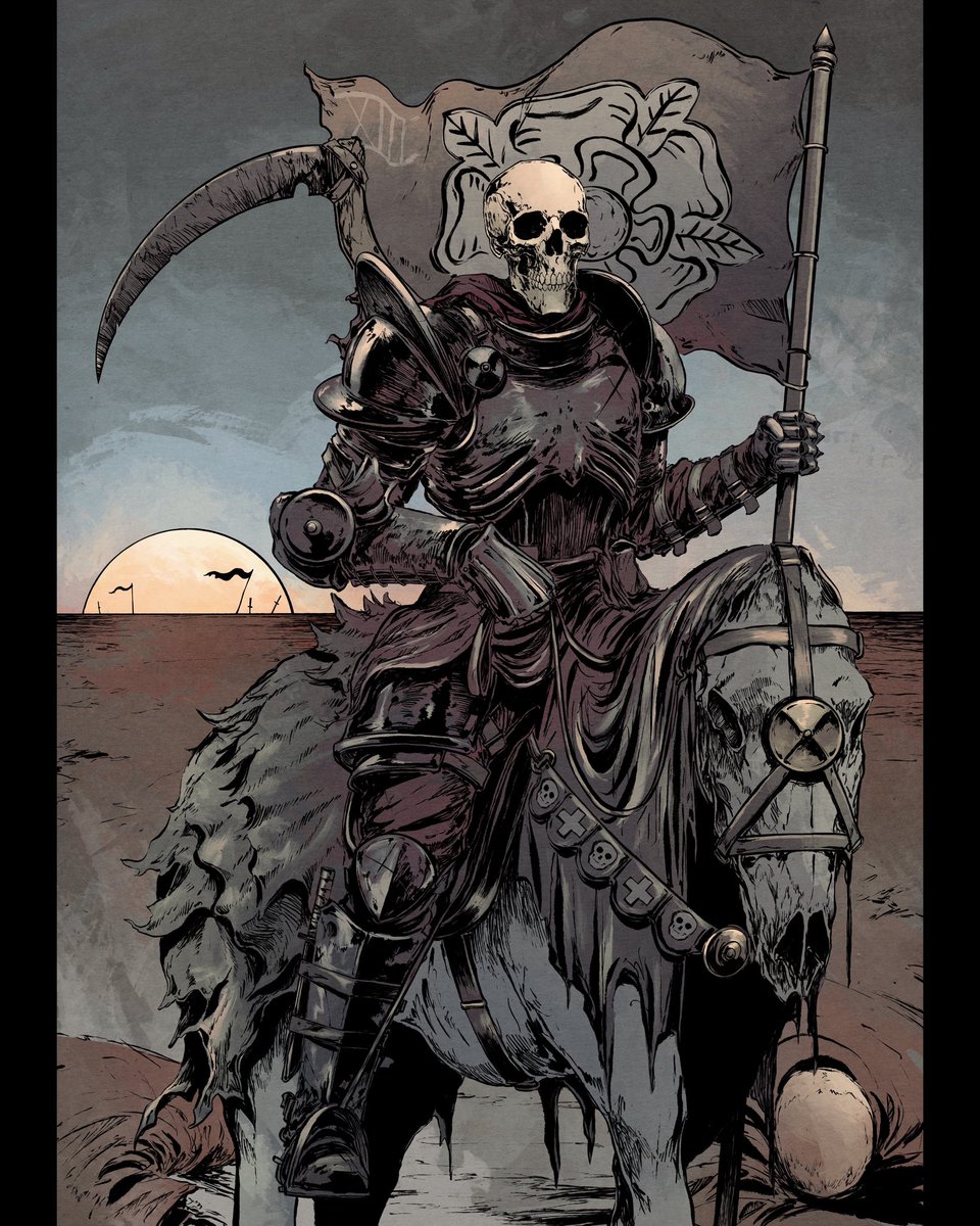 massiveface's tweet photo. A really fun tarot commission. As usual I can’t decide which version I prefer. https://t.co/zfVCifVP7B