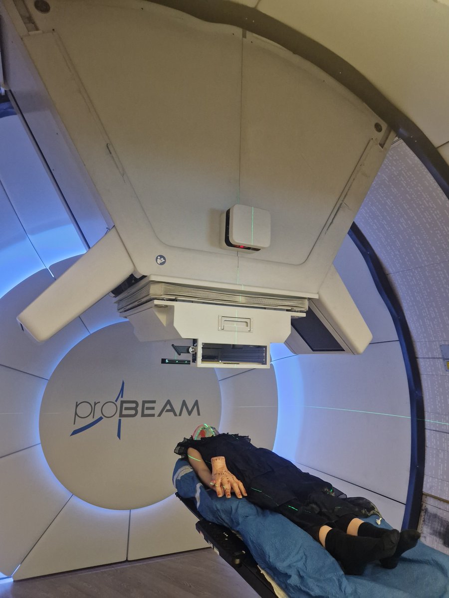 PenHartSpencer's tweet photo. Our 7 year old patient attended for protonbeamtherapy @TheChristieNHS as her favourite, Wednesday Addams, along with Thing! 
Can we get as many likes for her as possible please❤️
Please share in the hope JennaOrtega will see this!
@CCLG_UK  @VarianMedSys https://t.co/hlayPzIIuq