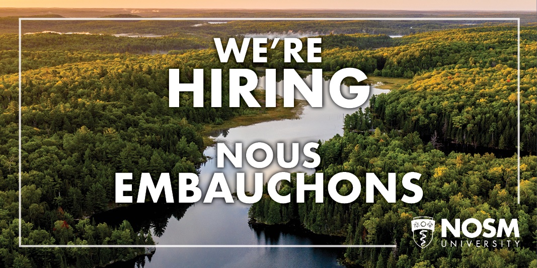 thenosm's tweet photo. We're hiring! NOSM University is seeking a Manager - Data Stewardship. This, and other job postings, are available at https://t.co/MBkI0IMyBa. https://t.co/I5Y7wNzThz