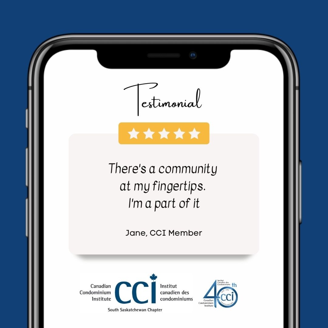 Nothing like hearing a great testimonial from a member! With all the benefits and resources CCI SSK has to offer, you really do have a digital community at your fingertips! Thank you Jane!

Interested in becoming a member?

Sign up here! cci-southsaskatchewan.ca/membership-inf…
