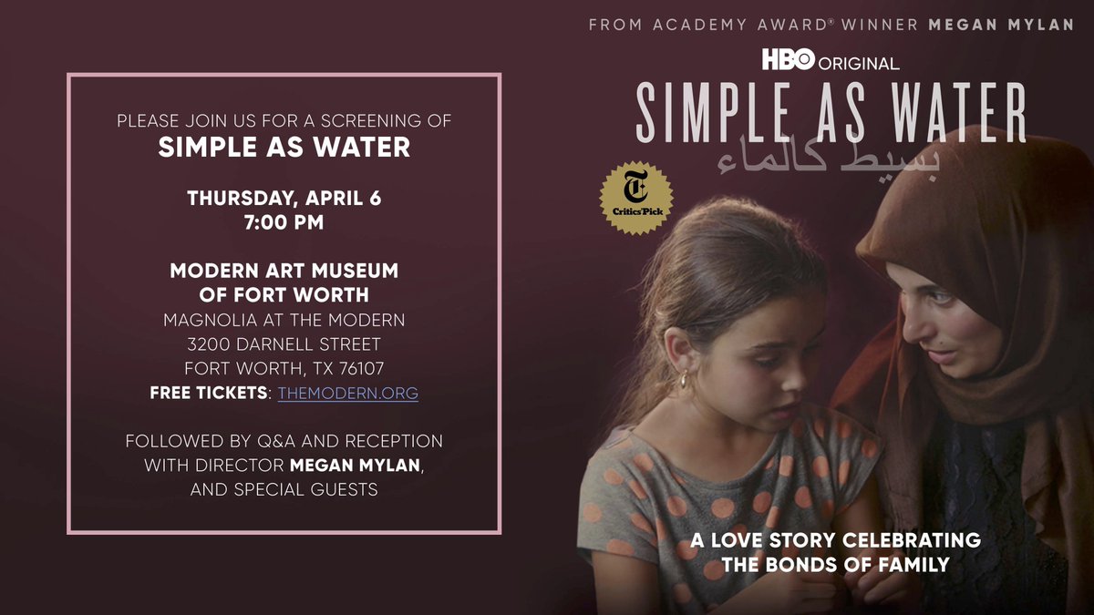 MeganMylan's tweet photo. Tonight 7pm Free - #SimpleasWater in Fort Worth @themodernfw  with @RSTXINC 
https://t.co/LL8dmH0UVm https://t.co/U9VATAwimD