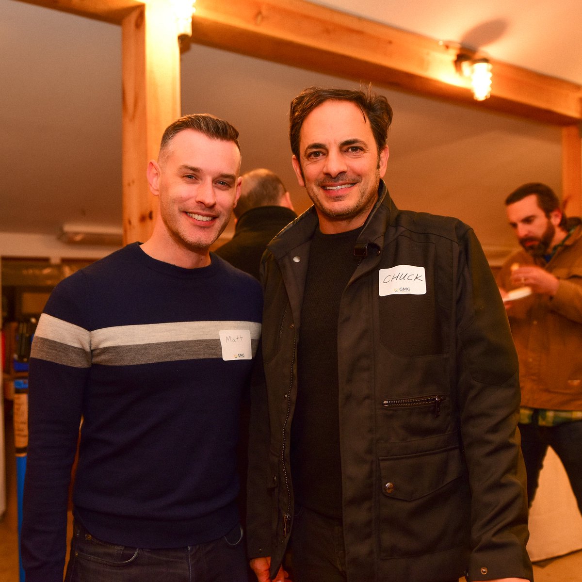 Our risk advisors are proud to support organizations, families, and individuals through education and training.

Seen here are GMG's Matt and Chuck during a community event with several business leaders and advisors.