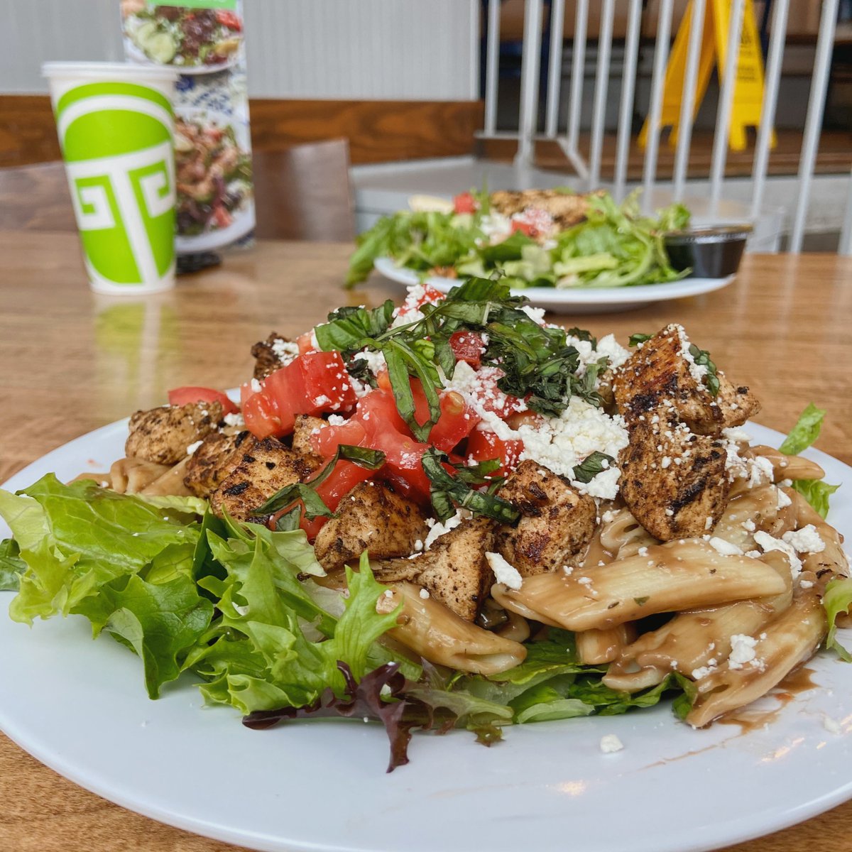 Take your taste buds on a trip to the Mediterranean with Taziki's fresh and flavorful cuisine. #MediterraneanEats #Tazikis